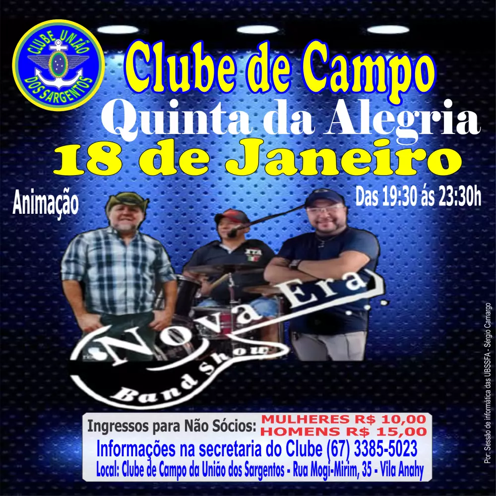 Quinta da Alegria no Clube de Campo 18/01/2024